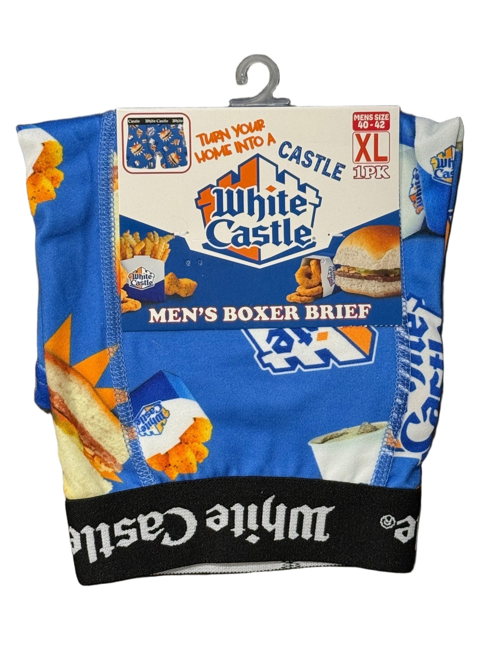 Mens White Castle Licensed Boxer Briefs - Size Extra Large XL - NWT